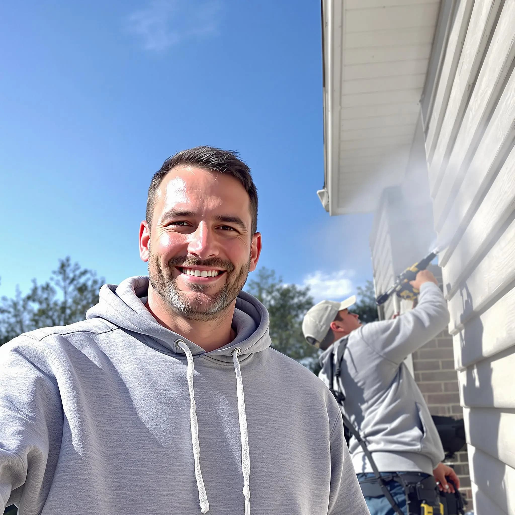 The Maple Heights Power Washing team.